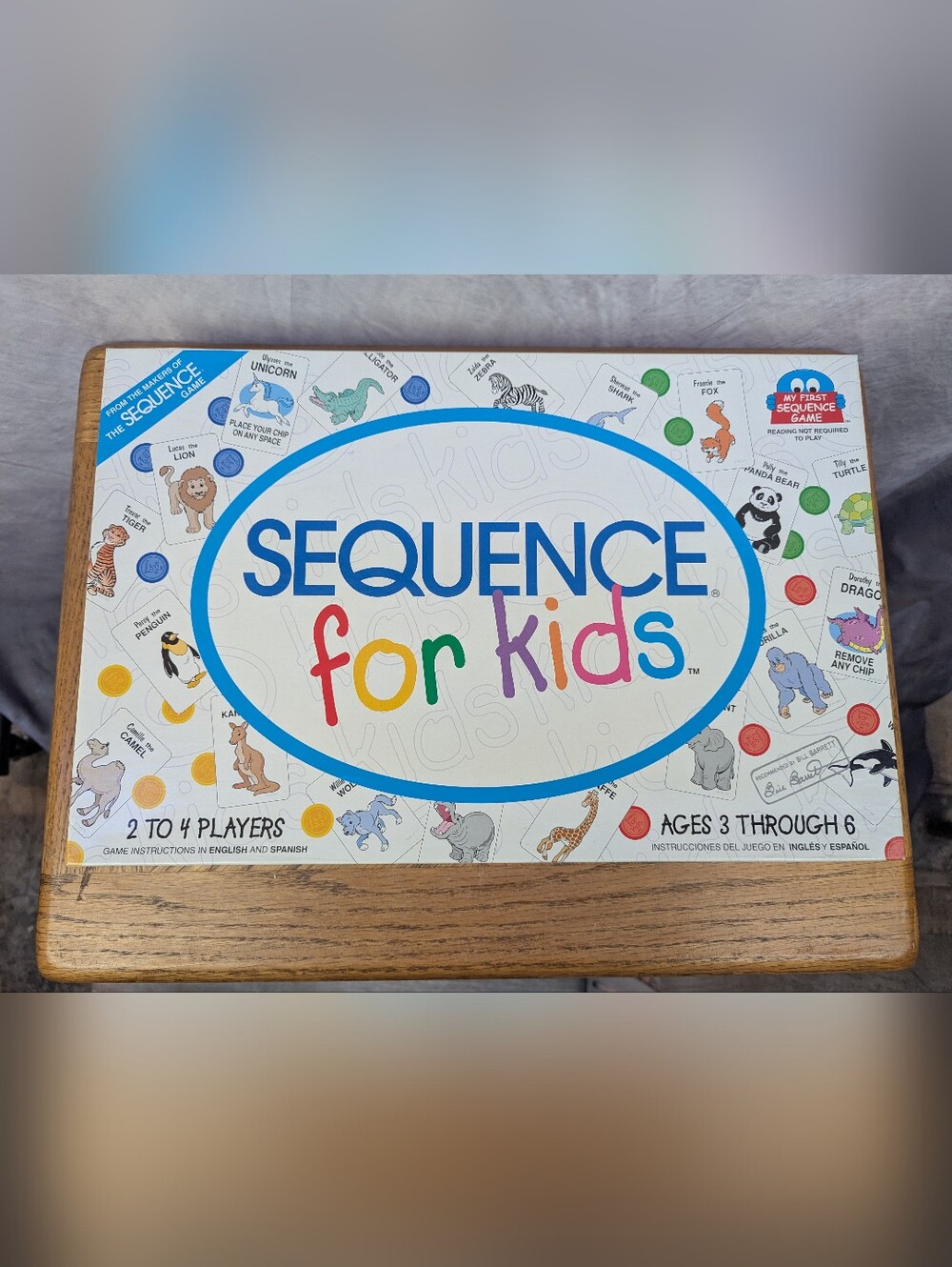 Sequence for Kids Strategy Board Game by Jax - Complete & Clean